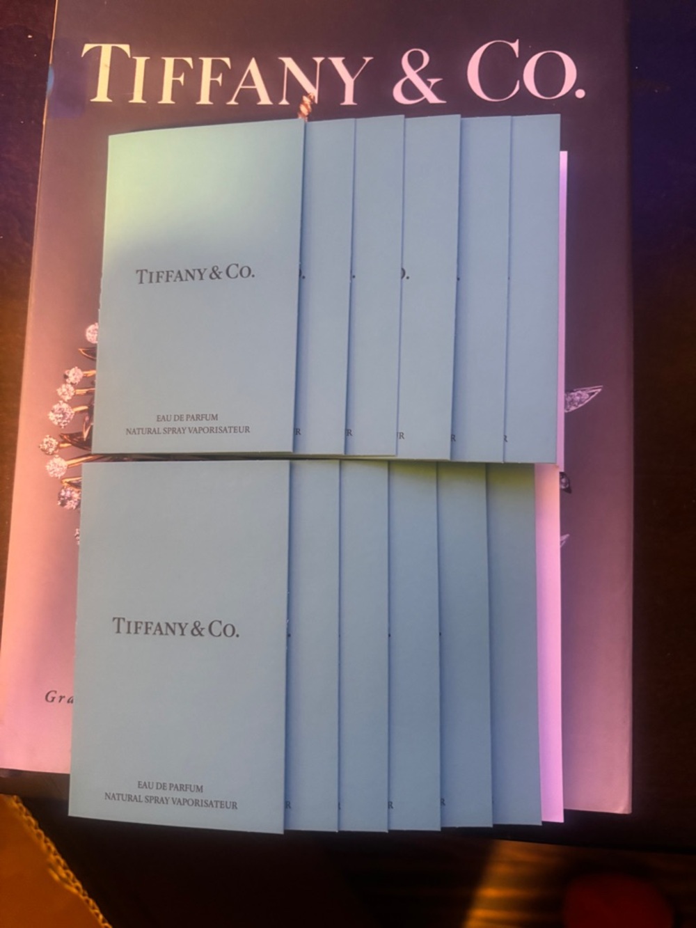 12 Tiffany  & Co. Sample Atomizers in Signature Blue